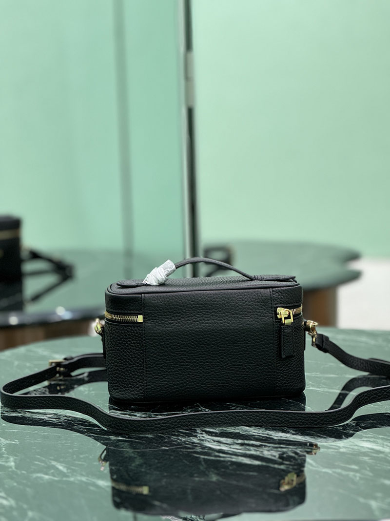 プラダ アウトレット PRADA ショルダーバッグ ハンドバッグ バニティバッグ 1BH202_2DKV_F0632 ブラック H品 プラダ 化粧ポーチ 人気 - 画像 (7)