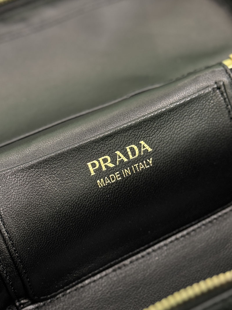 プラダ アウトレット PRADA ショルダーバッグ ハンドバッグ バニティバッグ 1BH202_2DKV_F0632 ブラック H品 プラダ 化粧ポーチ 人気 - 画像 (2)