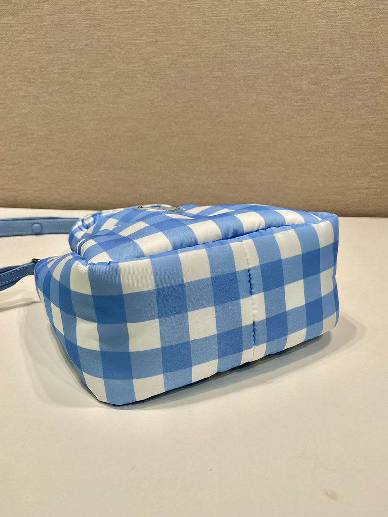 プラダ アウトレット PRADA TESSUTO SOFT パデット MINI トートバッグ 1BA359_2ECF_F0076 ブルー H品 プラダ バックパック アウトレット - 画像 (5)