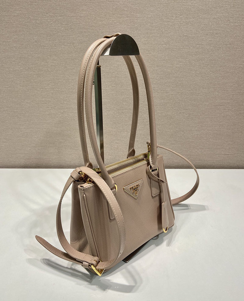プラダ アウトレット PRADA エレガント Galleria Saffianoレザー ミニバッグ 1BA906 ベージュ H品 プラダ ハンドバッグ レディース - 画像 (9)