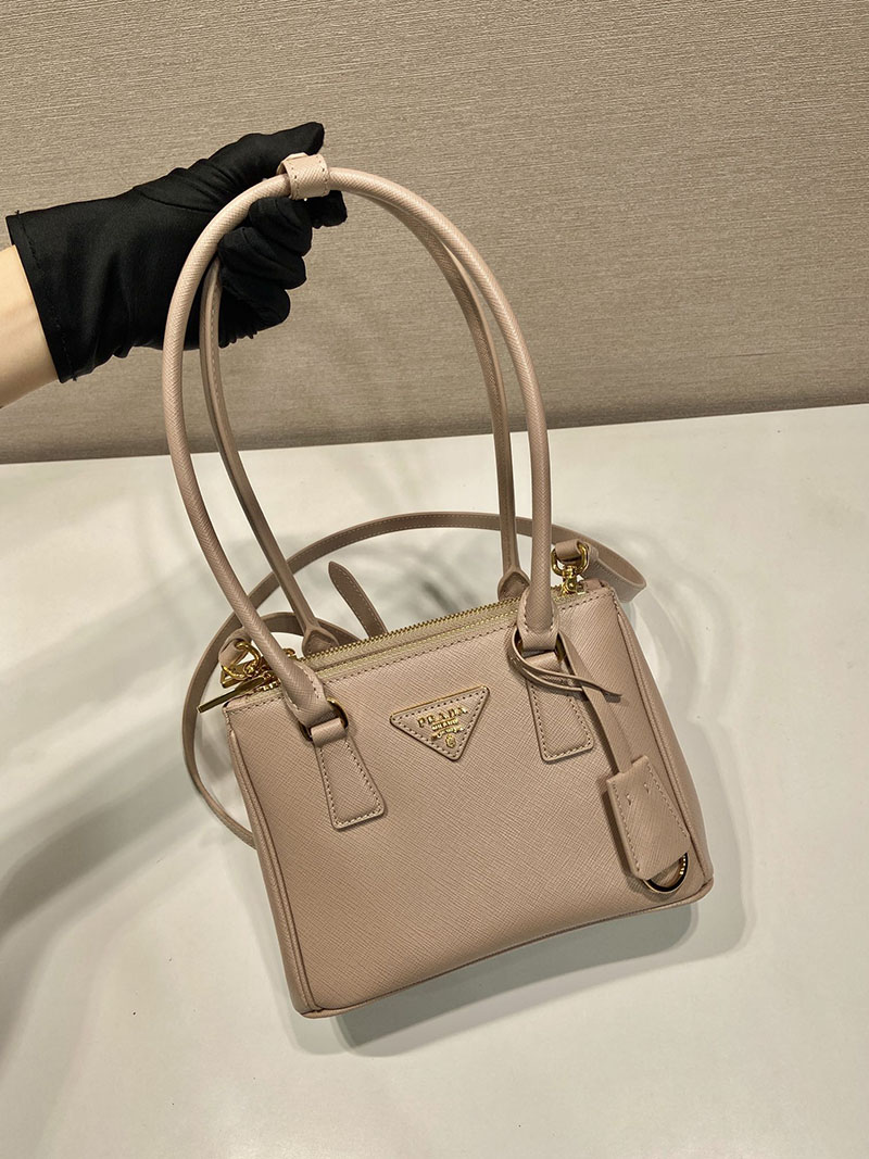 プラダ アウトレット PRADA エレガント Galleria Saffianoレザー ミニバッグ 1BA906 ベージュ H品 プラダ ハンドバッグ レディース - 画像 (8)