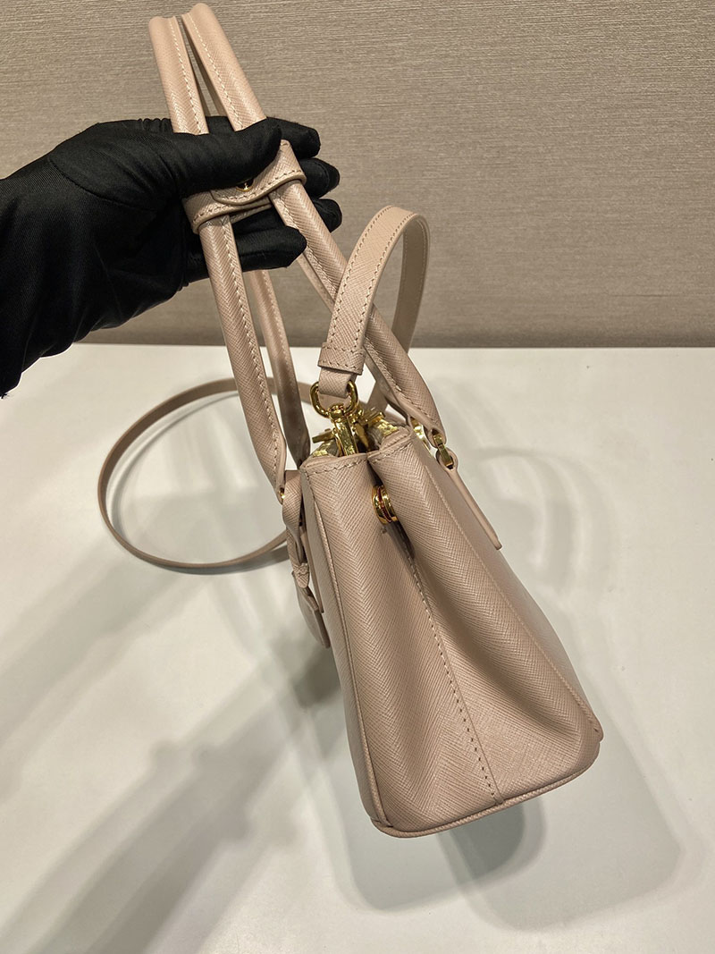 プラダ アウトレット PRADA エレガント Galleria Saffianoレザー ミニバッグ 1BA906 ベージュ H品 プラダ ハンドバッグ レディース - 画像 (6)