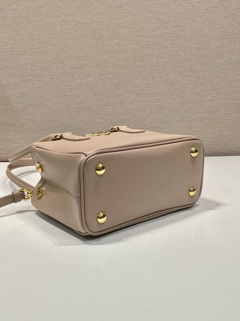 プラダ アウトレット PRADA エレガント Galleria Saffianoレザー ミニバッグ 1BA906 ベージュ H品 プラダ ハンドバッグ レディース - 画像 (5)