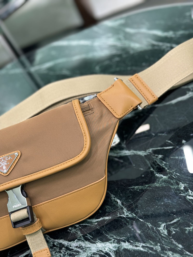 プラダ アウトレット PRADA Re-Nylon ショルダーバッグ 2VH176_2CX2_F0594_V_OOO ブランデー H品 プラダ ボディバッグ メンズ - 画像 (8)