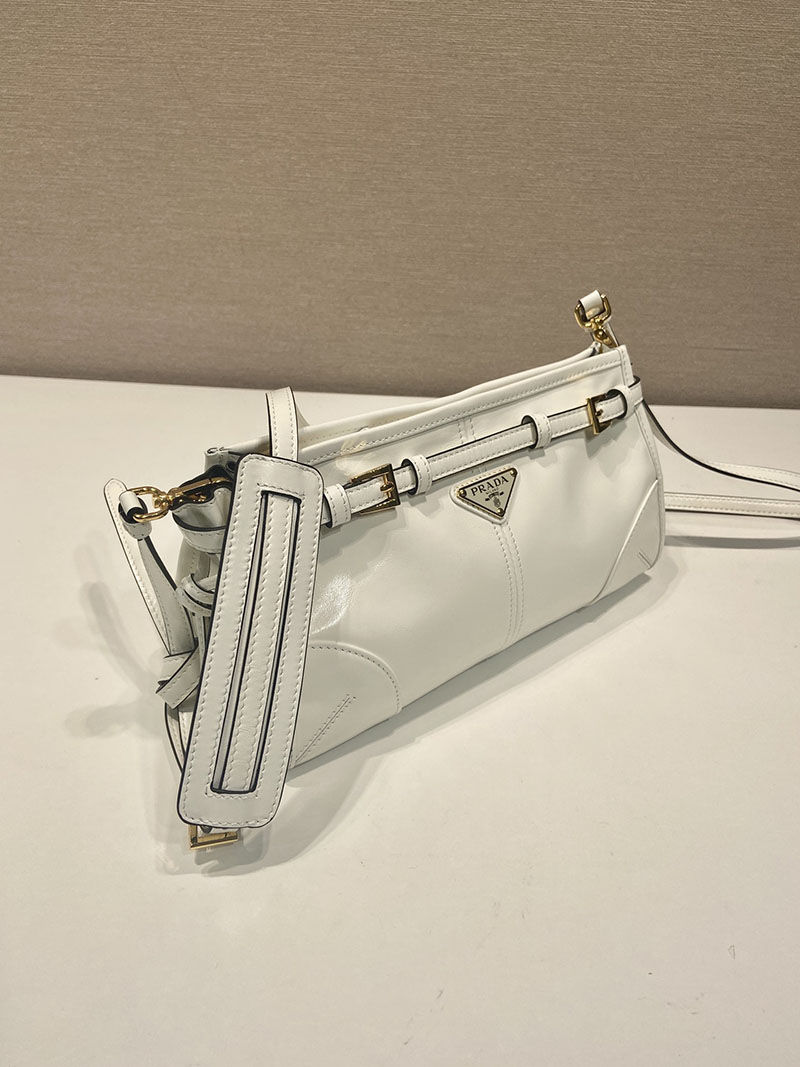 プラダ アウトレット PRADA ボニー スモール ソフトルックスレザー 1BH215_2CYR_F0009_V_OOO ホワイト H品 プラダ ショルダーバッグ 人気 - 画像 (9)