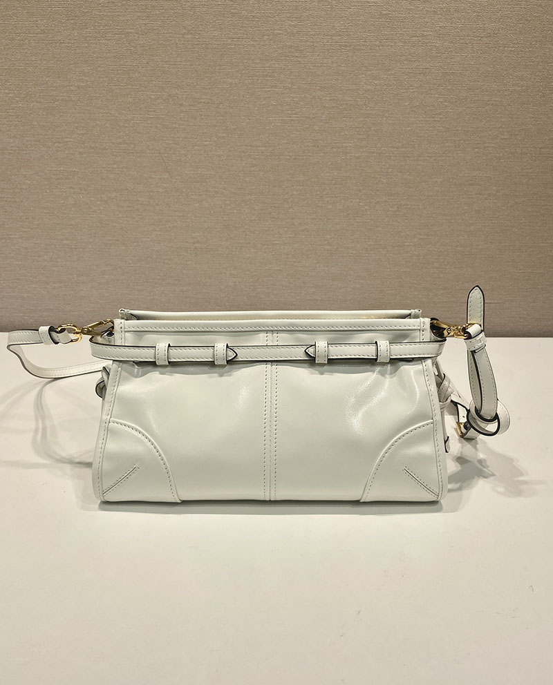 プラダ アウトレット PRADA ボニー スモール ソフトルックスレザー 1BH215_2CYR_F0009_V_OOO ホワイト H品 プラダ ショルダーバッグ 人気 - 画像 (7)