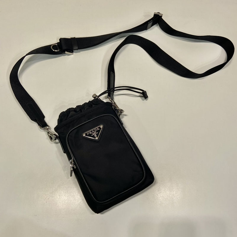 プラダ アウトレット PRADA Re-Nylon スマートフォンケース 2ZH155_2DMI_F0002 ブラック H品 プラダ スマホショルダー 公式 - 画像 (9)