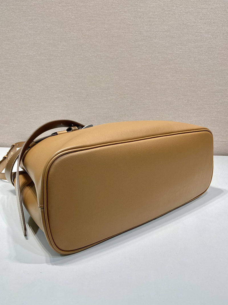 プラダ アウトレット PRADA ベルト付 プラダ バックル ラージ レザー ハンドバッグ 1BA416_2CY9_F03BH_V_DBO キャメル H品 プラダ ショルダーバッグ 人気 - 画像 (5)