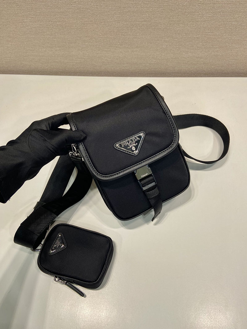 プラダ アウトレット PRADA リナイロン サフィアーノショルダーバッグ 2VD043_2DMH_F0002 ブラック H品 プラダ ナイロンバッグ アウトレット - 画像 (9)