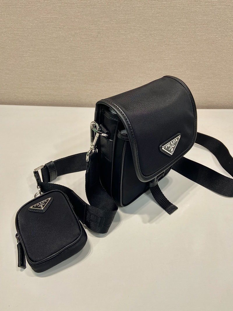 プラダ アウトレット PRADA リナイロン サフィアーノショルダーバッグ 2VD043_2DMH_F0002 ブラック H品 プラダ ナイロンバッグ アウトレット - 画像 (8)