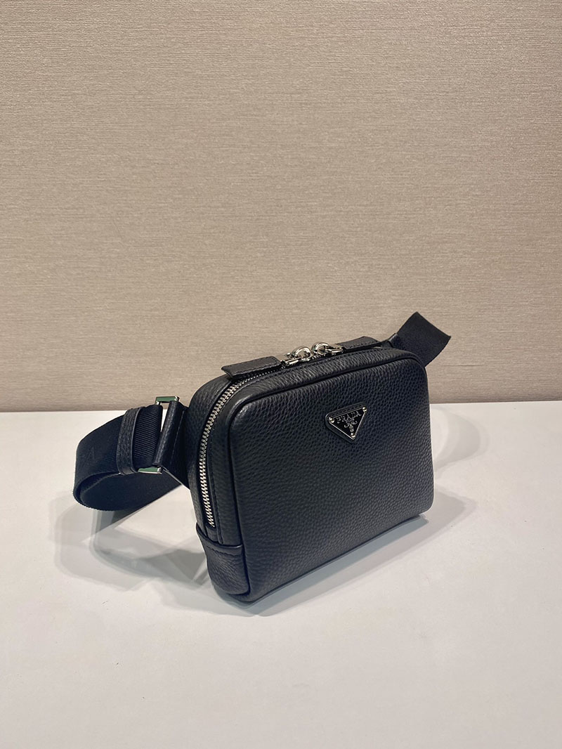 プラダ アウトレット PRADA ヴィッテロダイノレザー ショルダーバッグ 2VH184_2BBE_F0002_V_OOO ブラック H品 プラダ ショルダーバッグ メンズ - 画像 (9)