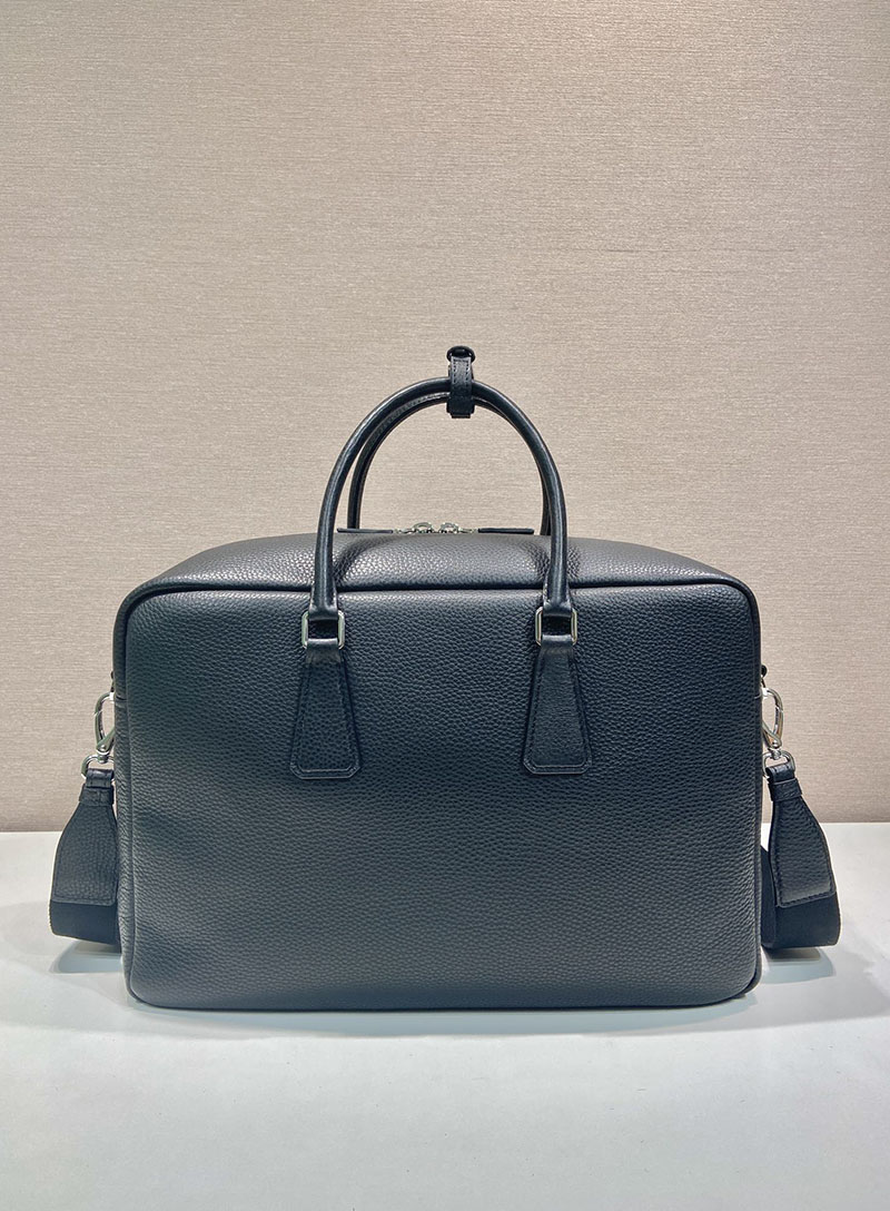 プラダ アウトレット PRADA ヴィッテロダイノレザー ブリーフケース 2VE339_2BBE_F0002_V_OOO ブラック H品 プラダ ビジネスバッグ メンズ - 画像 (7)
