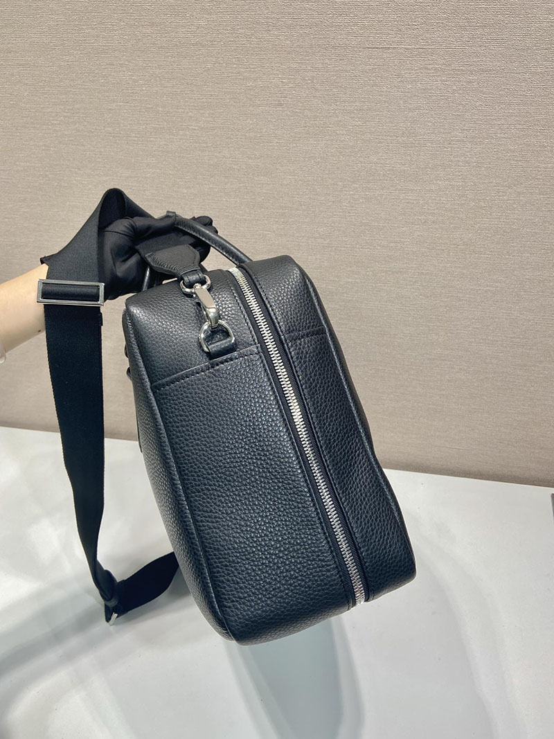 プラダ アウトレット PRADA ヴィッテロダイノレザー ブリーフケース 2VE339_2BBE_F0002_V_OOO ブラック H品 プラダ ビジネスバッグ メンズ - 画像 (6)