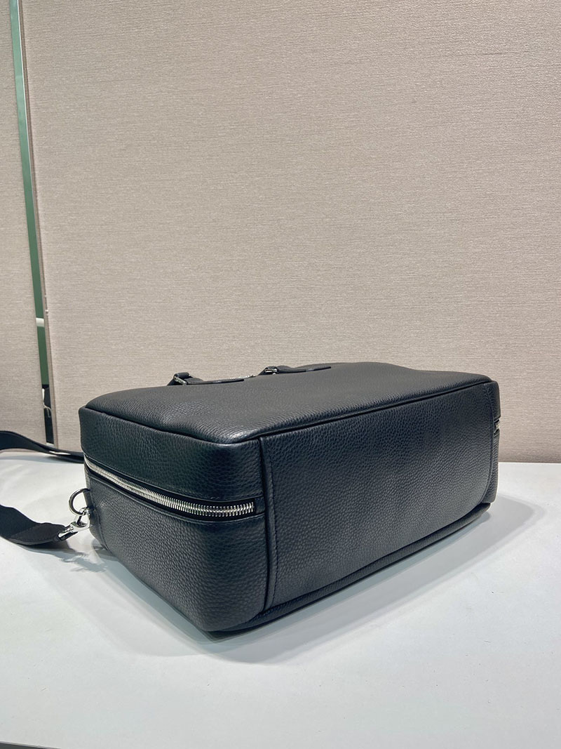 プラダ アウトレット PRADA ヴィッテロダイノレザー ブリーフケース 2VE339_2BBE_F0002_V_OOO ブラック H品 プラダ ビジネスバッグ メンズ - 画像 (5)
