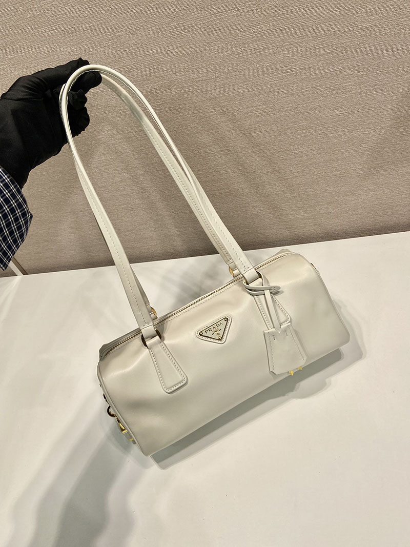 プラダ アウトレット PRADA ミディアム レザー トップハンドルバッグ 1BB127_2CYS_F0009_V_ODO ホワイト H品 プラダ レザーバッグ レディース - 画像 (9)