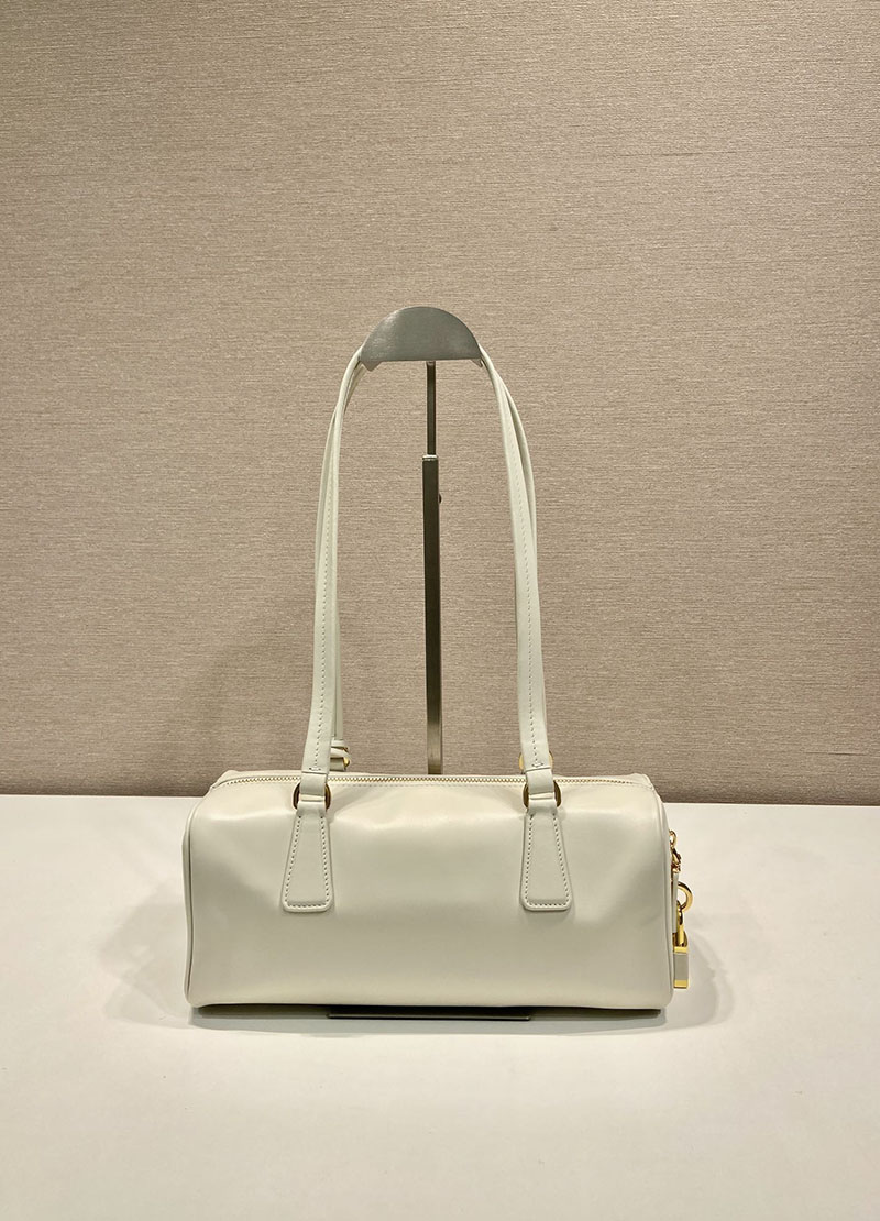 プラダ アウトレット PRADA ミディアム レザー トップハンドルバッグ 1BB127_2CYS_F0009_V_ODO ホワイト H品 プラダ レザーバッグ レディース - 画像 (7)