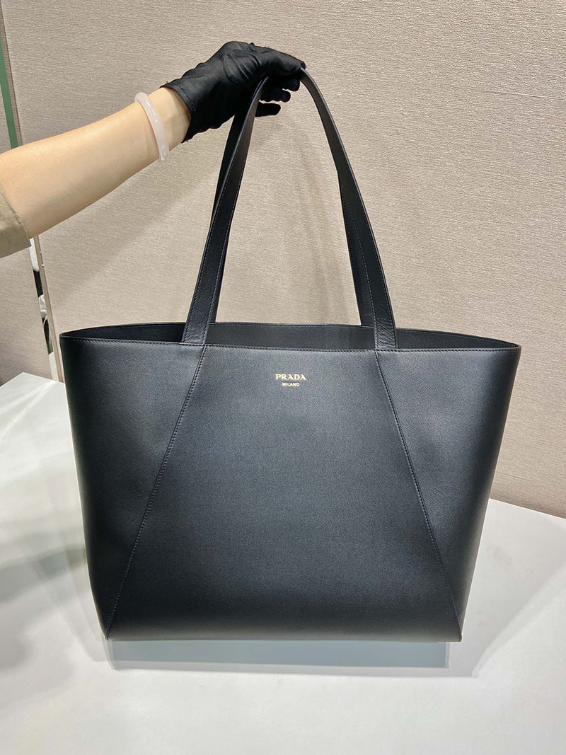 プラダ アウトレット PRADA ソフトグレインレザー トートバッグ 2VG123_2CYS_F0002_V_OOO ブラック H品 プラダ ビジネスバッグ レディース - 画像 (7)