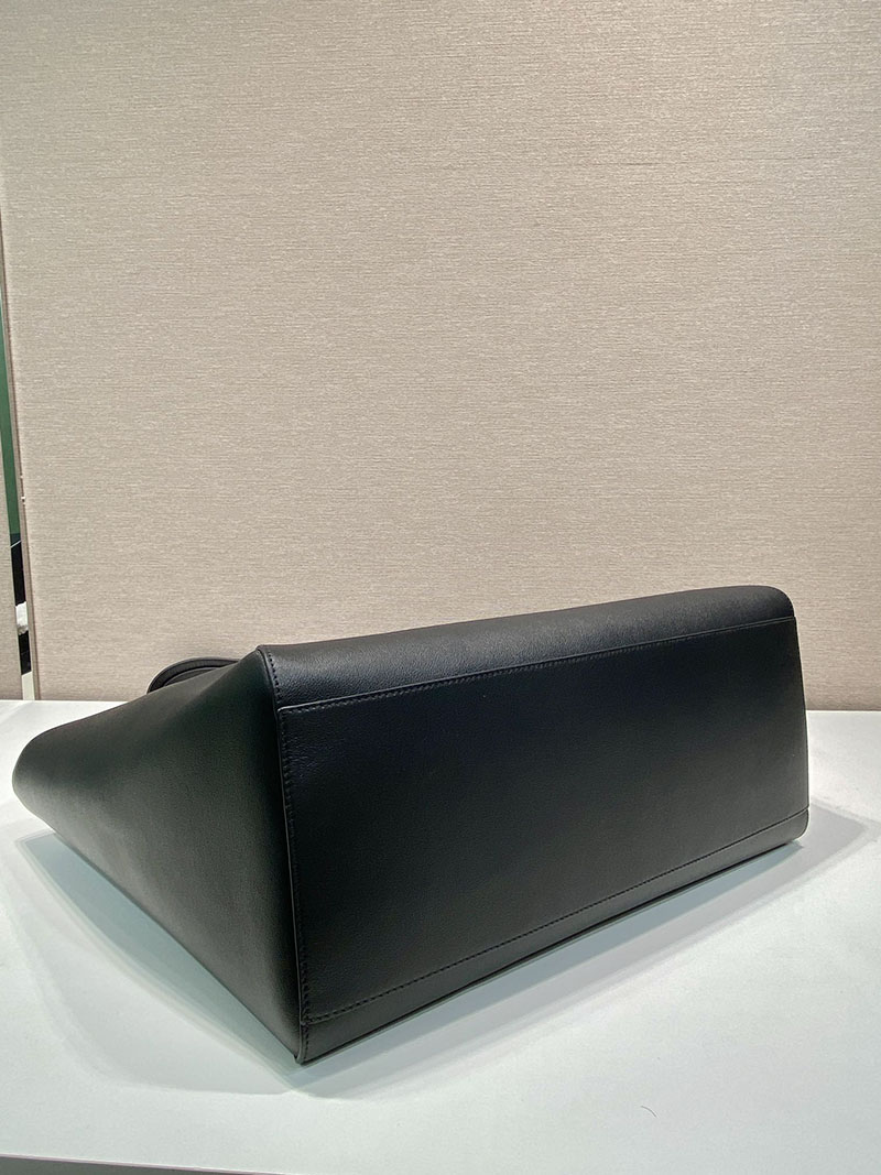 プラダ アウトレット PRADA ソフトグレインレザー トートバッグ 2VG123_2CYS_F0002_V_OOO ブラック H品 プラダ ビジネスバッグ レディース - 画像 (4)