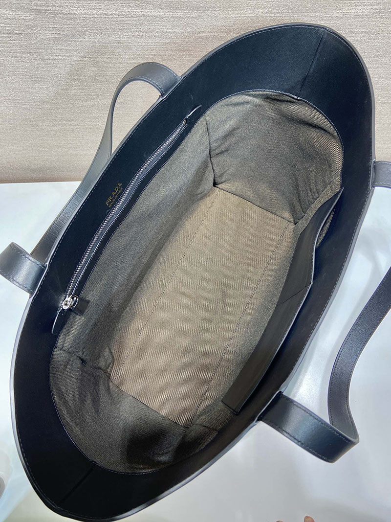 プラダ アウトレット PRADA ソフトグレインレザー トートバッグ 2VG123_2CYS_F0002_V_OOO ブラック H品 プラダ ビジネスバッグ レディース - 画像 (3)
