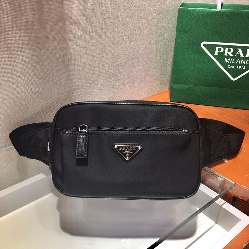 プラダ アウトレット PRADA Re-Nylon xサフィアーノレザー ベルトバッグ 2VL977_2DMG_F0002_V_WOO ブラック H品 プラダ ボディバッグ アウトレット - 画像 (9)