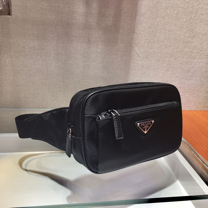 プラダ アウトレット PRADA Re-Nylon xサフィアーノレザー ベルトバッグ 2VL977_2DMG_F0002_V_WOO ブラック H品 プラダ ボディバッグ アウトレット - 画像 (8)