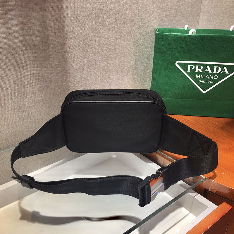 プラダ アウトレット PRADA Re-Nylon xサフィアーノレザー ベルトバッグ 2VL977_2DMG_F0002_V_WOO ブラック H品 プラダ ボディバッグ アウトレット - 画像 (6)