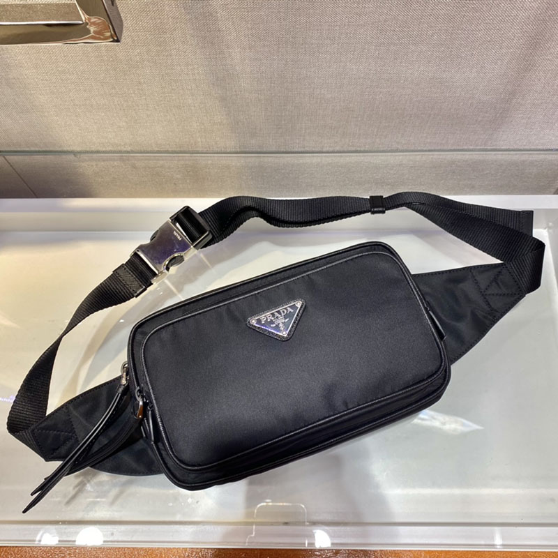 プラダ アウトレット PRADA Re-Nylon ベルトバッグ 1BL010_RV44_F0002_V_YOO ブラック H品 プラダ ボディバッグ アウトレット - 画像 (9)