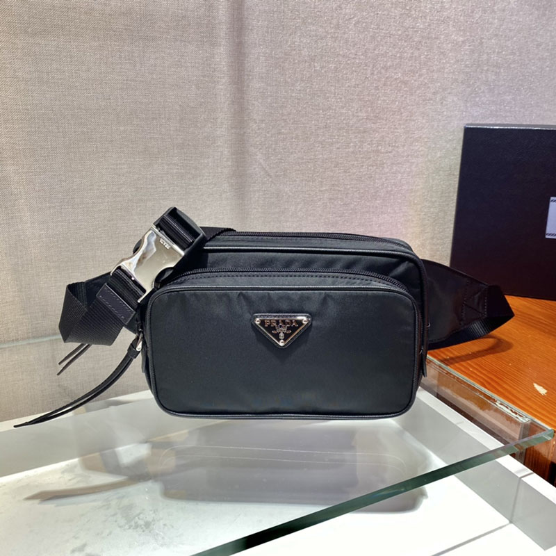 プラダ アウトレット PRADA Re-Nylon ベルトバッグ 1BL010_RV44_F0002_V_YOO ブラック H品 プラダ ボディバッグ アウトレット - 画像 (8)