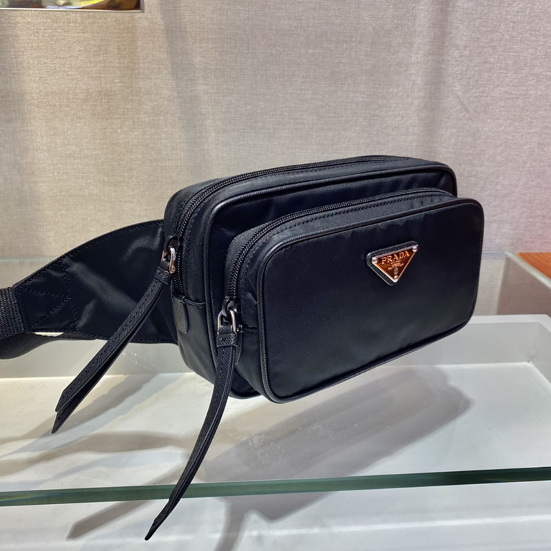 プラダ アウトレット PRADA Re-Nylon ベルトバッグ 1BL010_RV44_F0002_V_YOO ブラック H品 プラダ ボディバッグ アウトレット - 画像 (7)