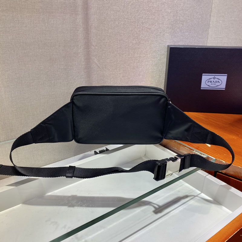 プラダ アウトレット PRADA Re-Nylon ベルトバッグ 1BL010_RV44_F0002_V_YOO ブラック H品 プラダ ボディバッグ アウトレット - 画像 (6)