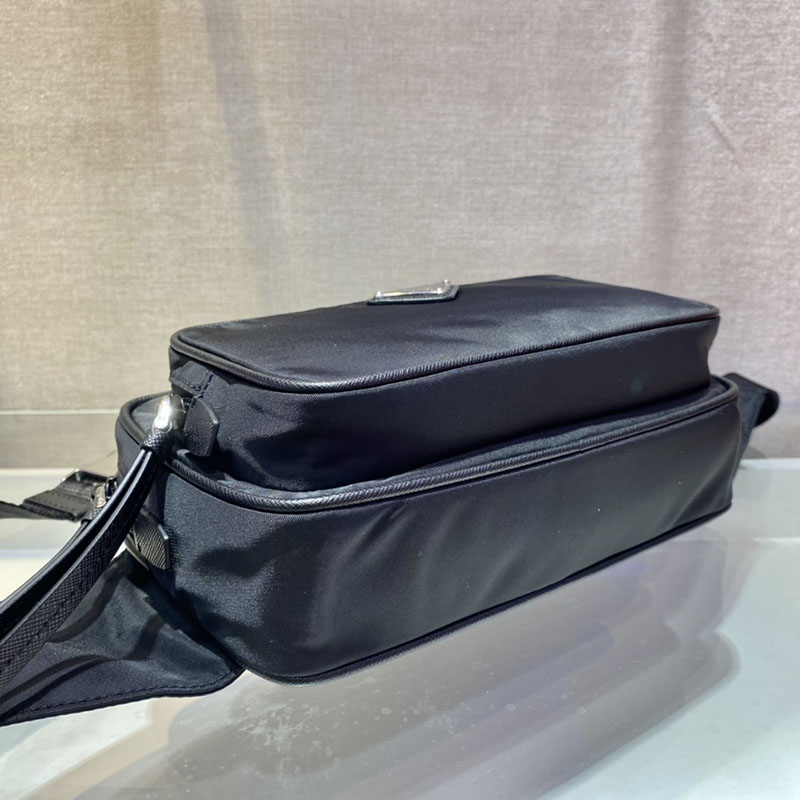 プラダ アウトレット PRADA Re-Nylon ベルトバッグ 1BL010_RV44_F0002_V_YOO ブラック H品 プラダ ボディバッグ アウトレット - 画像 (5)