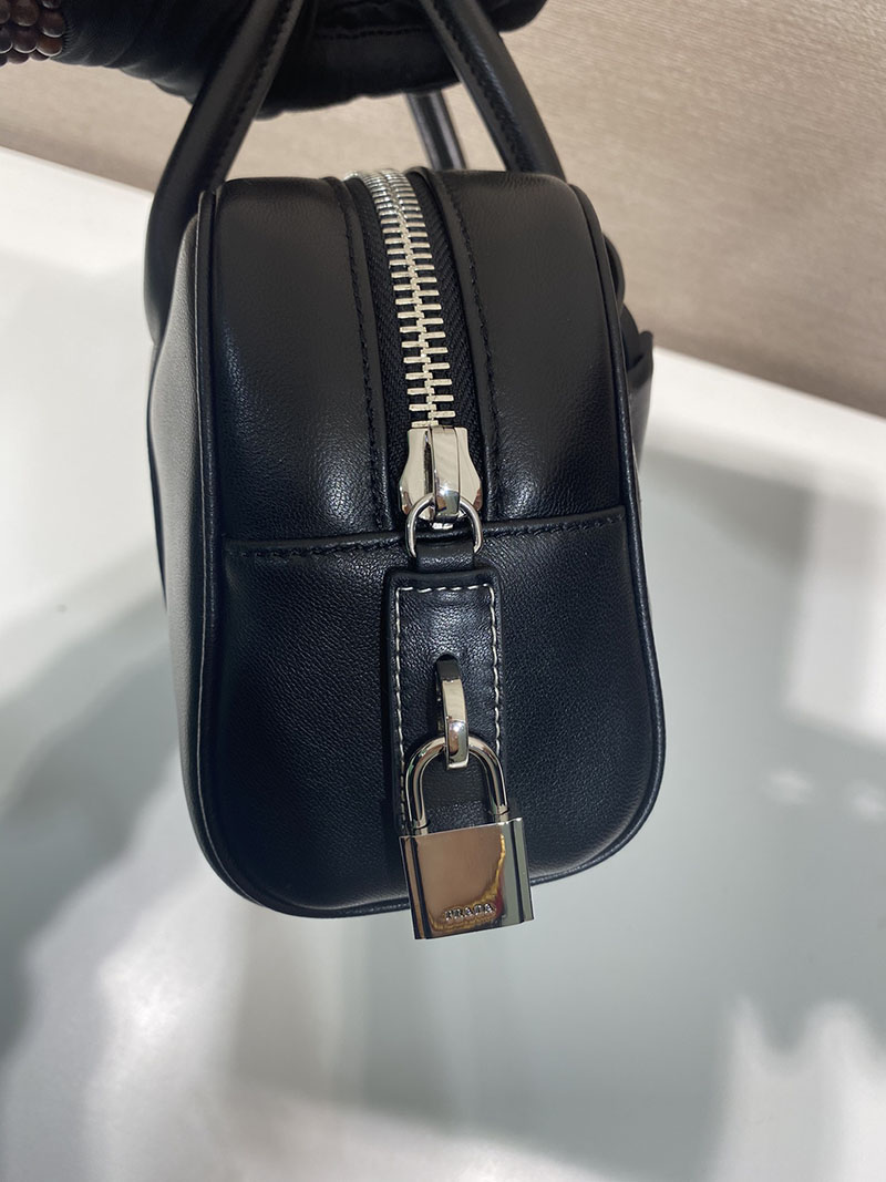 プラダ アウトレット PRADA Re-Nylon スモール トップハンドルバッグ 1BB098_RDLN_F0002 ブラック H品 プラダ ハンドバッグ レディース - 画像 (5)