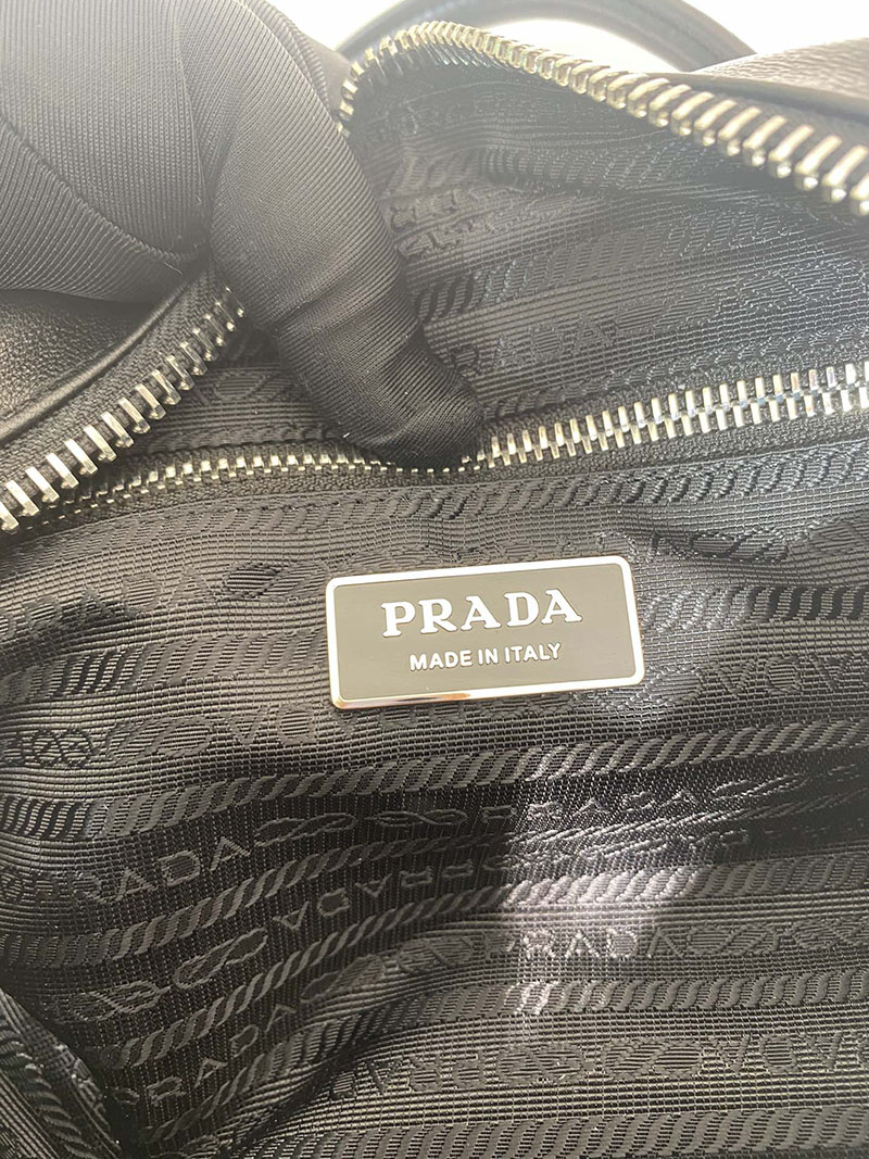 プラダ アウトレット PRADA Re-Nylon スモール トップハンドルバッグ 1BB098_RDLN_F0002 ブラック H品 プラダ ハンドバッグ レディース - 画像 (2)