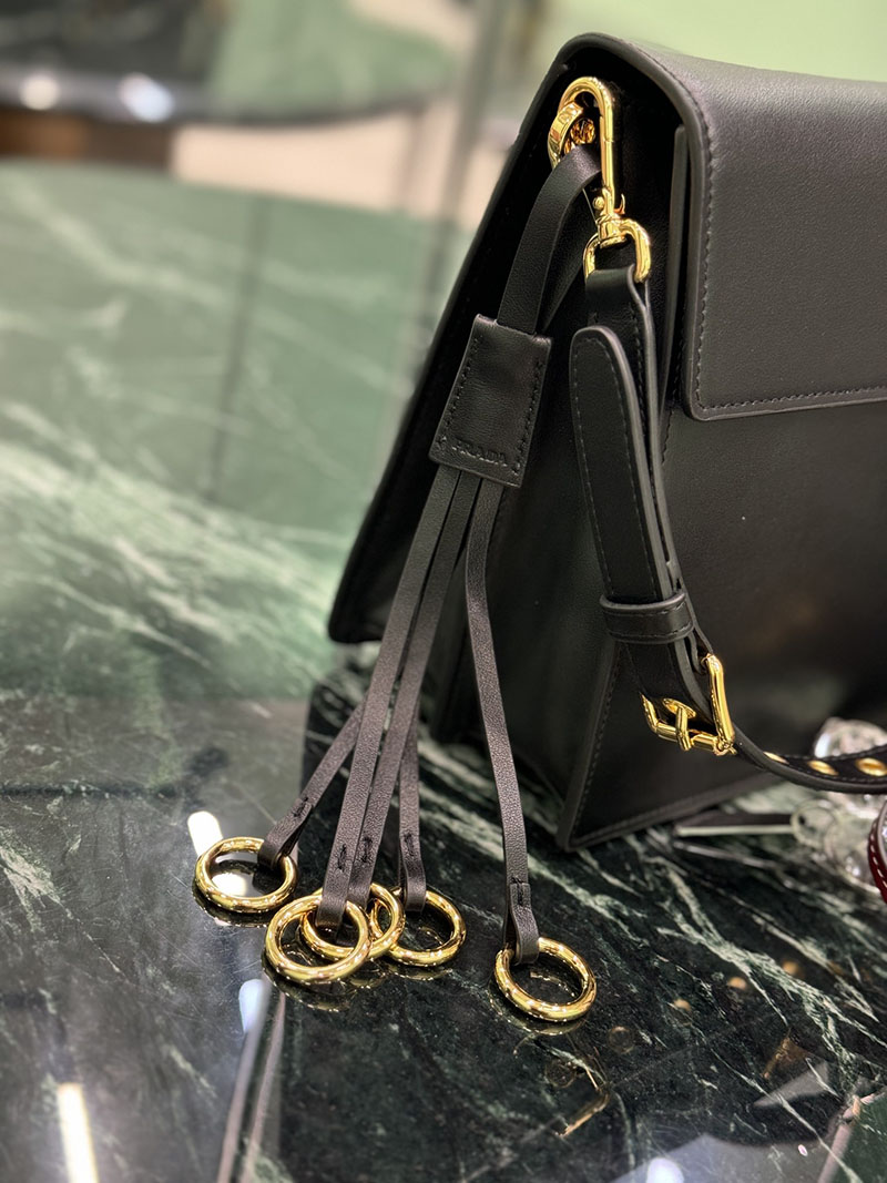 プラダ アウトレット PRADA チャーム付 プラダ ソフトサウンド ラージ 1BD378_2C6A_F0002_V_OO6 ブラック H品 プラダ ショルダーバッグ 人気 - 画像 (5)