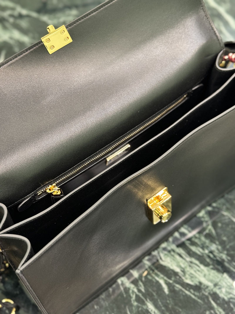 プラダ アウトレット PRADA チャーム付 プラダ ソフトサウンド ラージ 1BD378_2C6A_F0002_V_OO6 ブラック H品 プラダ ショルダーバッグ 人気 - 画像 (3)