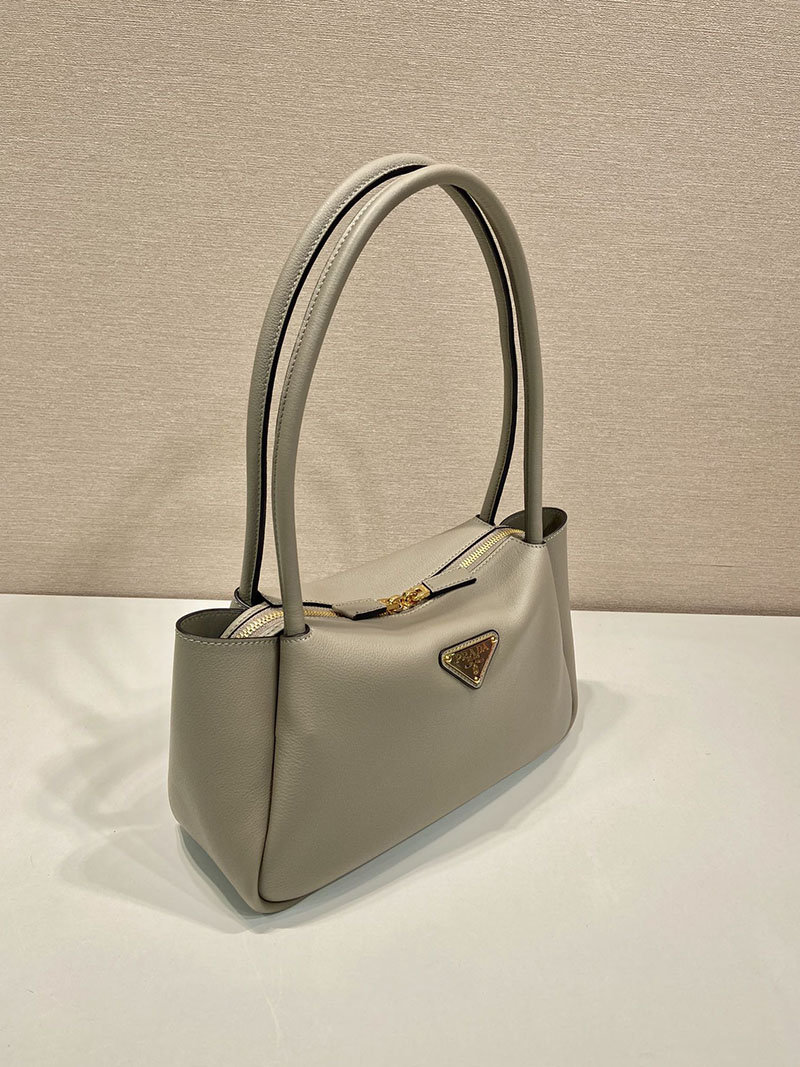 プラダ アウトレット PRADA ダーリン ミディアム レザー ショルダーバッグ 1BA444_2CYS_F03AN_V_OVX クレイ H品 プラダ ホーボーバッグ - 画像 (8)