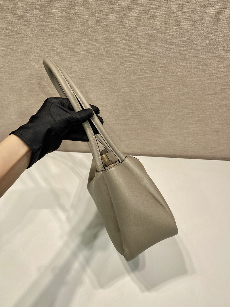 プラダ アウトレット PRADA ダーリン ミディアム レザー ショルダーバッグ 1BA444_2CYS_F03AN_V_OVX クレイ H品 プラダ ホーボーバッグ - 画像 (6)