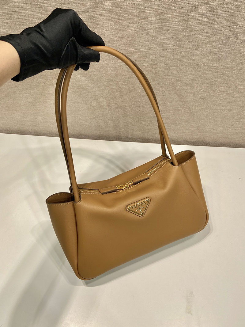 プラダ アウトレット PRADA ダーリン ミディアム レザー ショルダーバッグ 1BA444_2CYS_F03BH_V_OVX キャメル H品 プラダ ホーボーバッグ - 画像 (8)