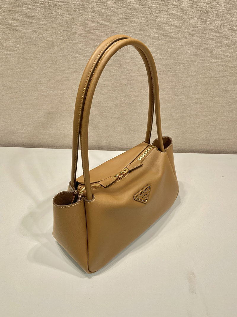 プラダ アウトレット PRADA ダーリン ミディアム レザー ショルダーバッグ 1BA444_2CYS_F03BH_V_OVX キャメル H品 プラダ ホーボーバッグ - 画像 (7)