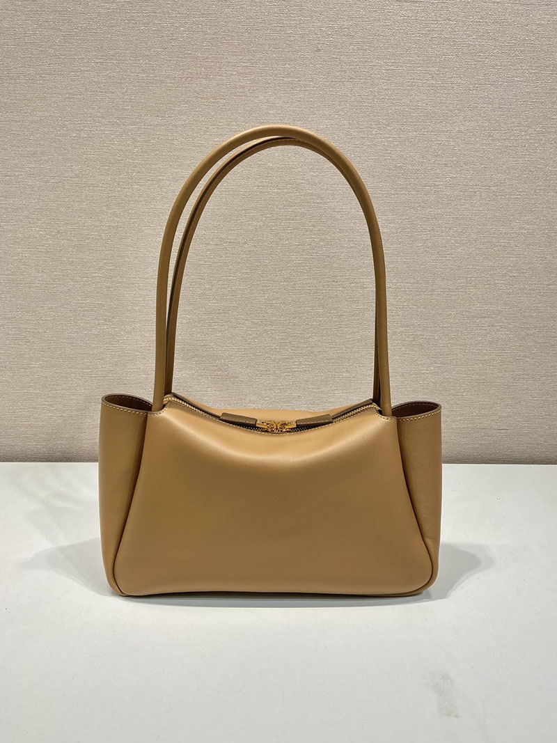 プラダ アウトレット PRADA ダーリン ミディアム レザー ショルダーバッグ 1BA444_2CYS_F03BH_V_OVX キャメル H品 プラダ ホーボーバッグ - 画像 (6)