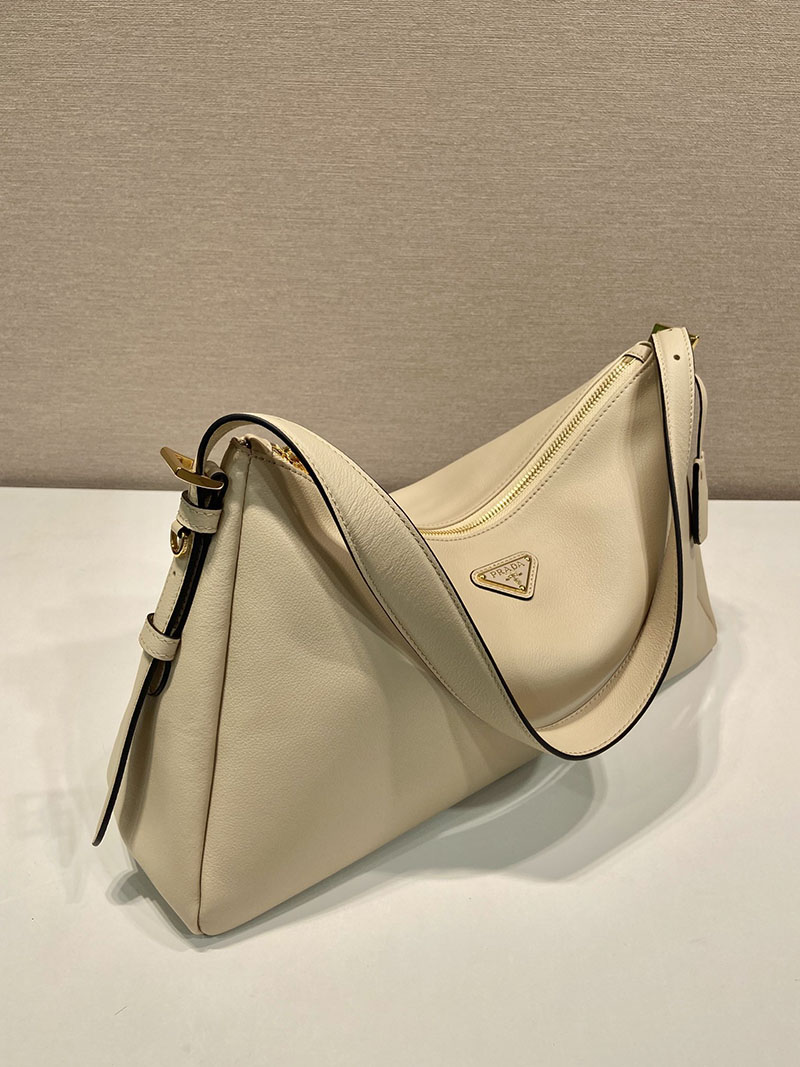プラダ アウトレット PRADA エメ ラージ ソフトグレインレザー ショルダーバッグ 1BC228_2CYS_F0PG7_V_LVM ホワイト H品 プラダ 斜めがけバッグ レディース - 画像 (8)