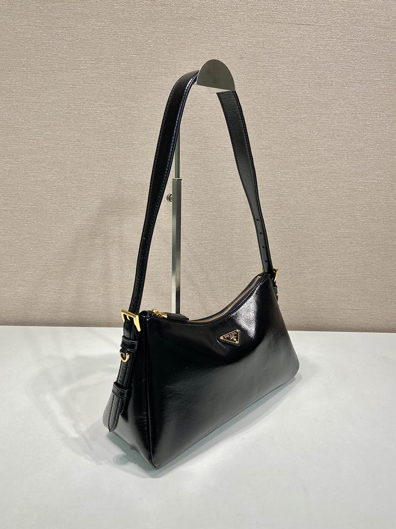 プラダ アウトレット PRADA エメ ミディアム ナプラックレザー ショルダーバッグ 1BC229_2DNT_F0002_V_LVM ブラック H品 プラダ 斜めがけバッグ レディース - 画像 (9)