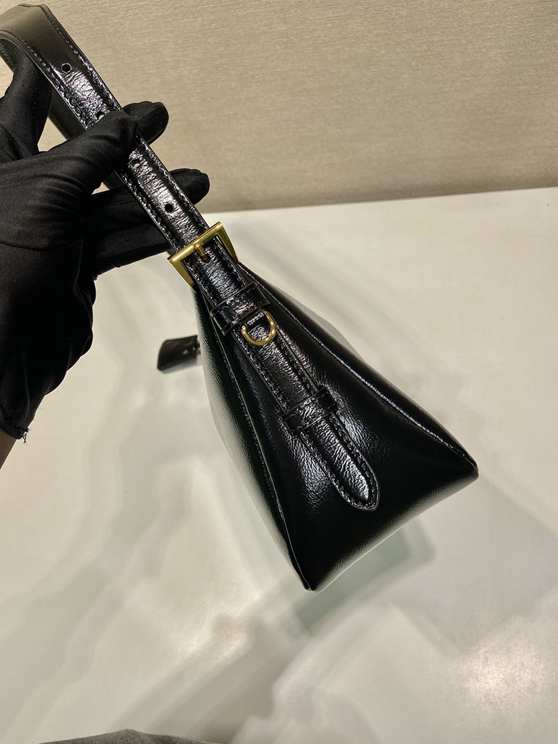 プラダ アウトレット PRADA エメ ミディアム ナプラックレザー ショルダーバッグ 1BC229_2DNT_F0002_V_LVM ブラック H品 プラダ 斜めがけバッグ レディース - 画像 (5)