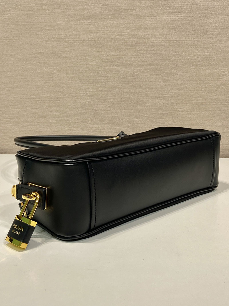 プラダ アウトレット PRADA パドロック付 スモール ハンドバッグ 1BB133_2C8Q_F0002_V_ODO ブラック H品 プラダ ハンドバッグ アウトレット - 画像 (5)