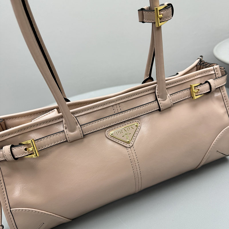プラダ アウトレット PRADA ボニー ミディアム スエード ハンドバッグ 1BA426_2CYR_F03ZN_V_MOO スズラン H品 プラダ 斜めがけバッグ レディース - 画像 (5)