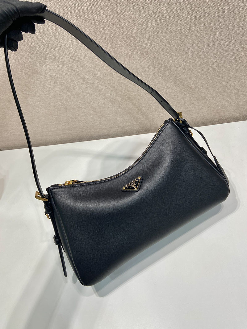 プラダ アウトレット PRADA エメ ミディアム レザー ショルダーバッグ 1BC229_2CYS_F0002_V_LVM ブラック H品 プラダ 斜めがけショルダーバッグ - 画像 (8)