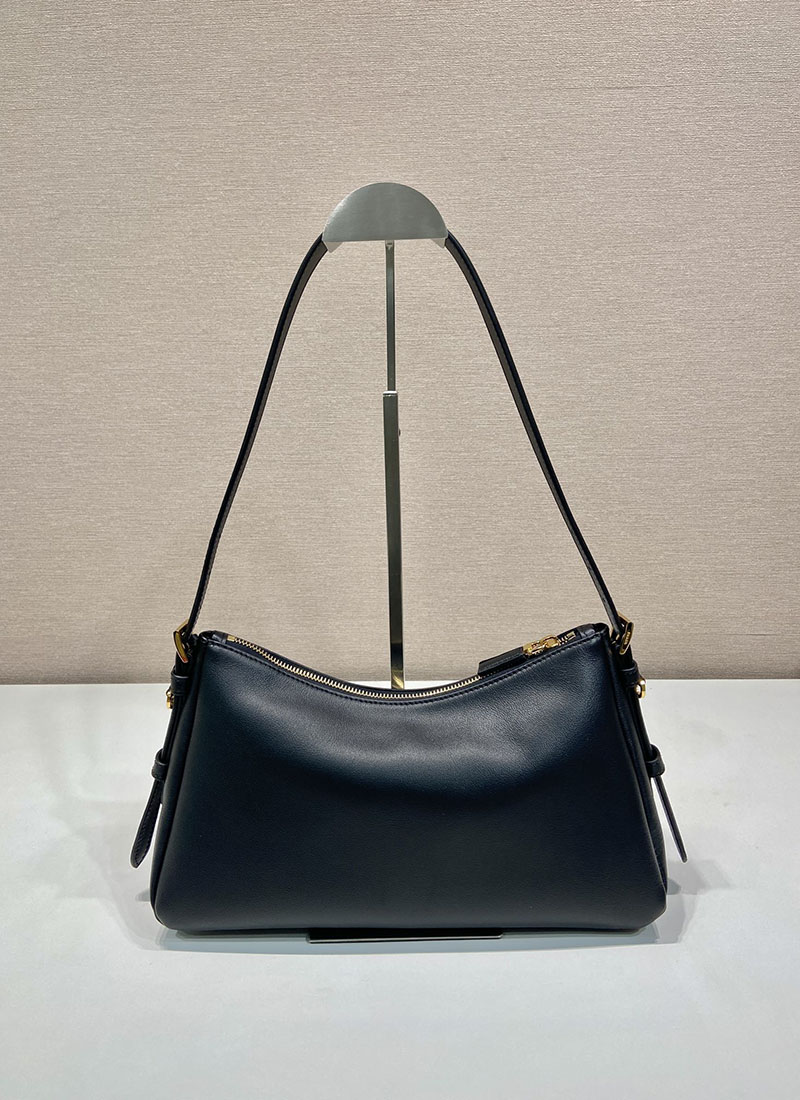 プラダ アウトレット PRADA エメ ミディアム レザー ショルダーバッグ 1BC229_2CYS_F0002_V_LVM ブラック H品 プラダ 斜めがけショルダーバッグ - 画像 (7)