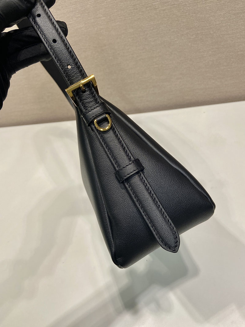 プラダ アウトレット PRADA エメ ミディアム レザー ショルダーバッグ 1BC229_2CYS_F0002_V_LVM ブラック H品 プラダ 斜めがけショルダーバッグ - 画像 (6)