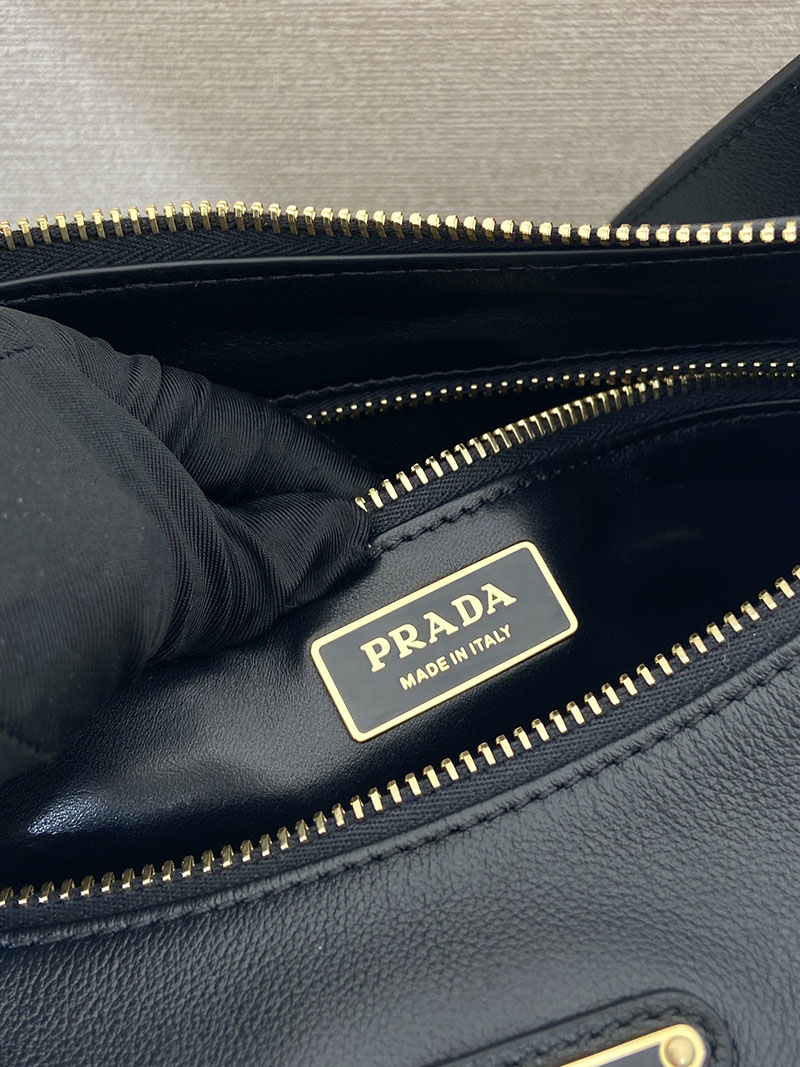 プラダ アウトレット PRADA エメ ミディアム レザー ショルダーバッグ 1BC229_2CYS_F0002_V_LVM ブラック H品 プラダ 斜めがけショルダーバッグ - 画像 (2)