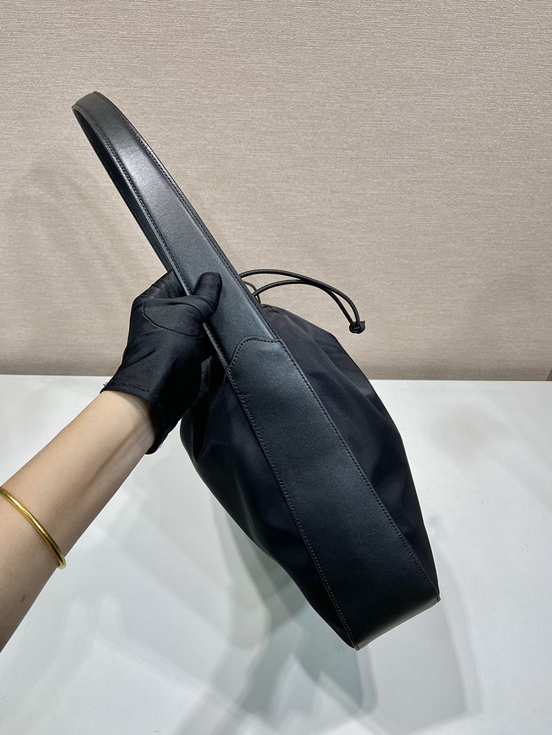 プラダ アウトレット PRADA TWILLER Metallic Top-Handle バケットバック B6250 ブラック H品 プラダ ナイロンバッグ 人気 - 画像 (6)